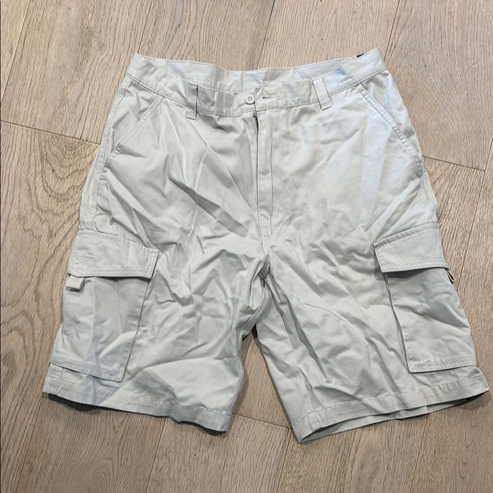 Ocean Pacific Light Gray/cream Cargo Shorts size 34